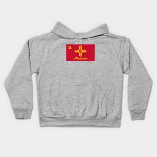 Flag of Albuquerque Kids Hoodie